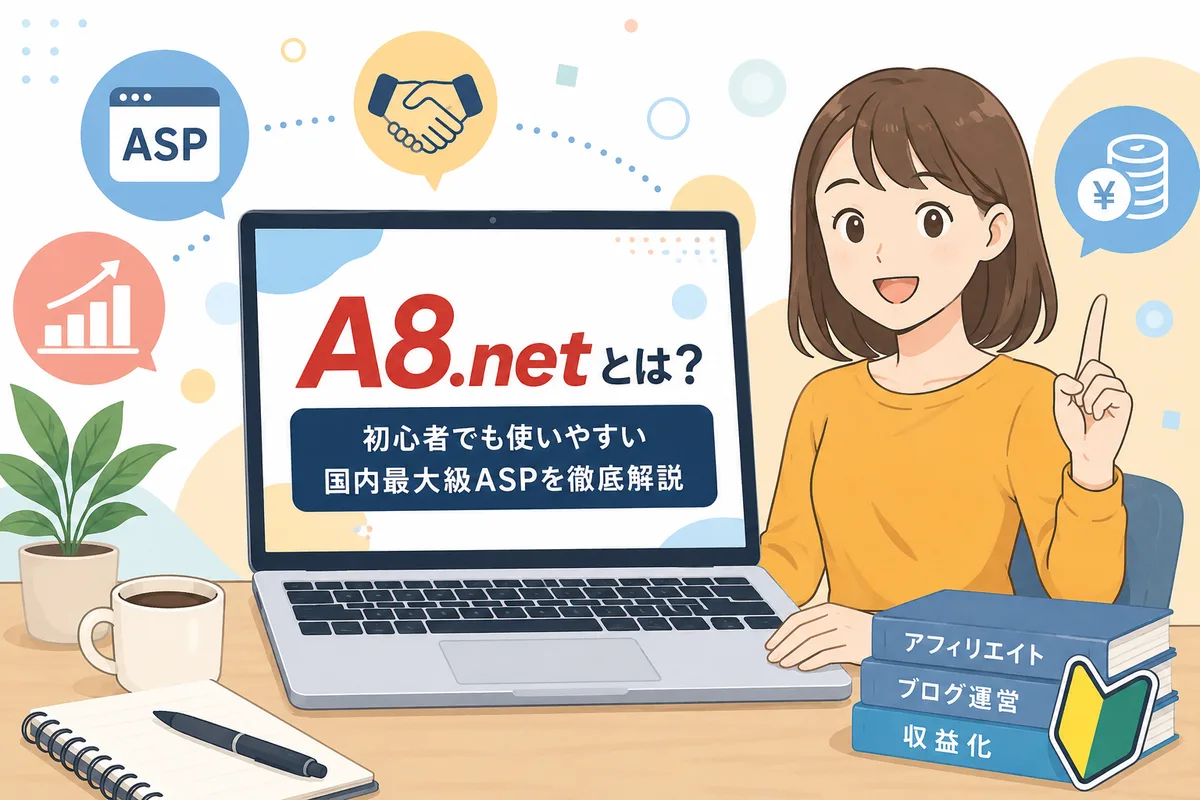 A8.netとは？初心者でも使いやすい国内最大級ASPを徹底解説
