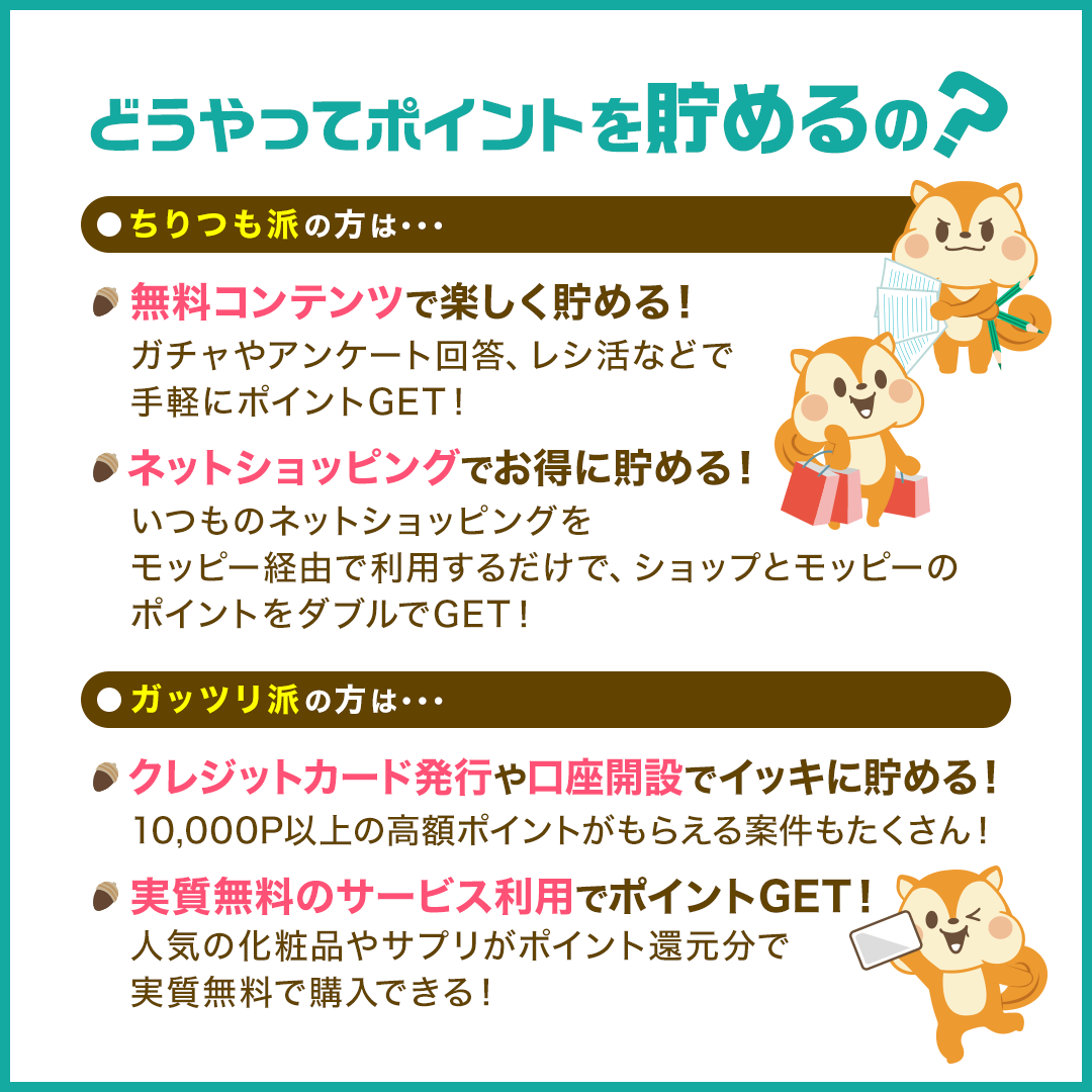 どうやってポイントを貯めるの?